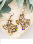 Glitter Texas Earrings, Champagne - SKC Boutique