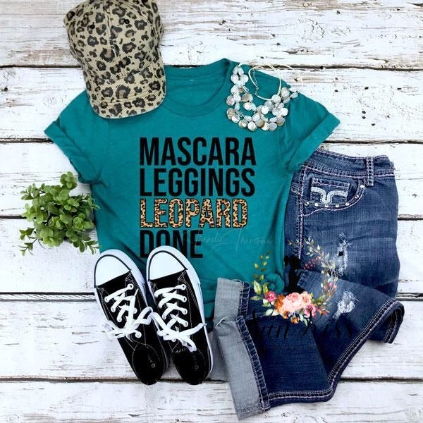 Mascara Leggings   Leopard Done Tee - SKC Boutique