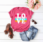 Love Retro Stripes Tee - SKC Boutique